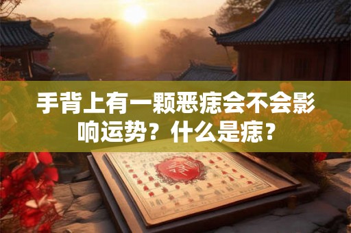 手背上有一颗恶痣会不会影响运势?什么是痣? 手背上有一颗恶痣会不会影响运势?什么是痣?