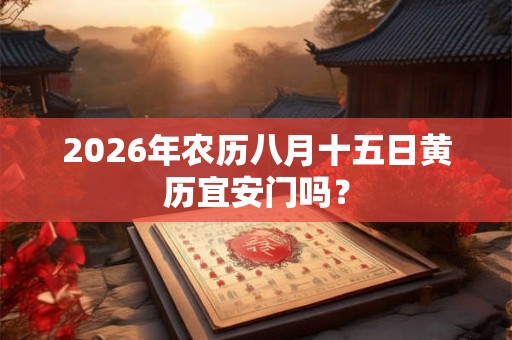 2026年农历八月十五日黄历宜安门吗？