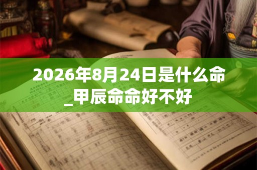 2026年8月24日是什么命_甲辰命命好不好 2026年8月24日是什么命_甲辰命命好不好