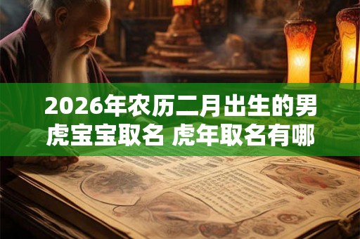 2026年农历二月出生的男虎宝宝取名 虎年取名有哪些禁忌