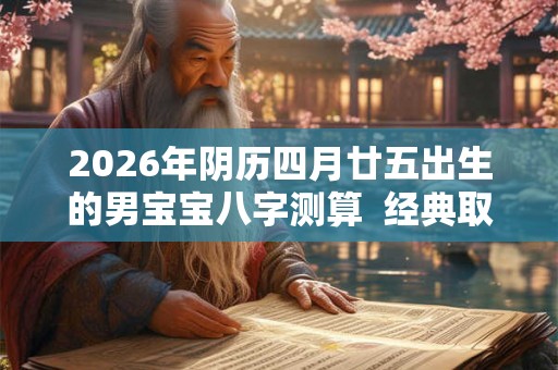 2026年阴历四月廿五出生的男宝宝八字测算 经典取名 2026年阴历四月廿五出生的男宝宝八字测算 经典取名