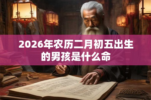 2026年农历二月初五出生的男孩是什么命 2026年农历二月初五出生的男孩是什么命