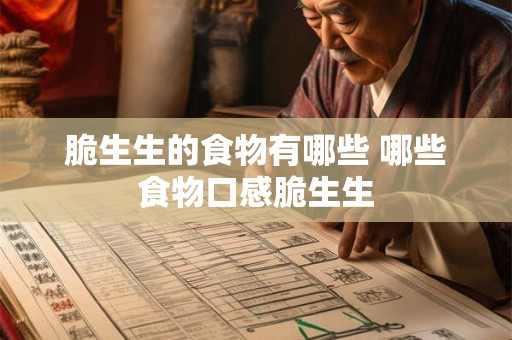 脆生生的食物有哪些 哪些食物口感脆生生