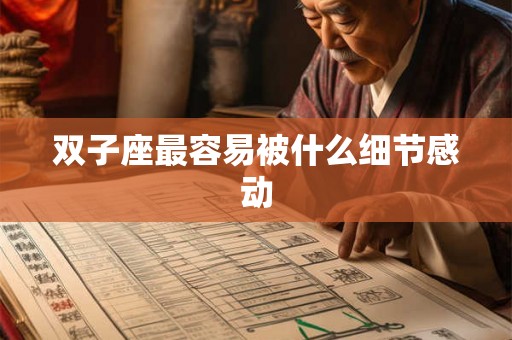 双子座最容易被什么细节感动