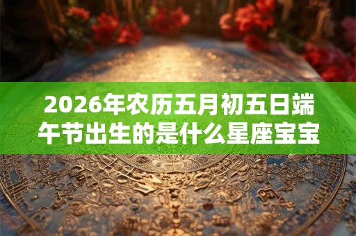 2026年农历五月初五日端午节出生的是什么星座宝宝 2026年农历五月初五日端午节出生的是什么星座宝宝