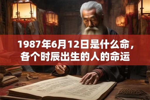 1987年6月12日是什么命,各个时辰出生的人的命运 1987年6月12日是什么命,各个时辰出生的人的命运