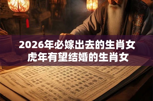2026年必嫁出去的生肖女 虎年有望结婚的生肖女 2026年必嫁出去的生肖女 虎年有望结婚的生肖女