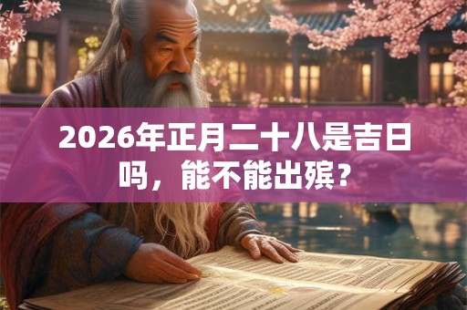 2026年正月二十八是吉日吗，能不能出殡？