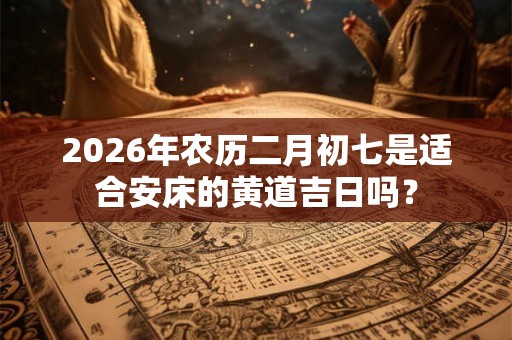 2026年农历二月初七是适合安床的黄道吉日吗？