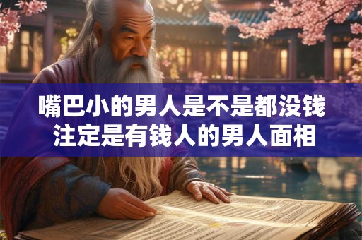 嘴巴小的男人是不是都没钱 注定是有钱人的男人面相 嘴巴小的男人是不是都没钱 注定是有钱人的男人面相