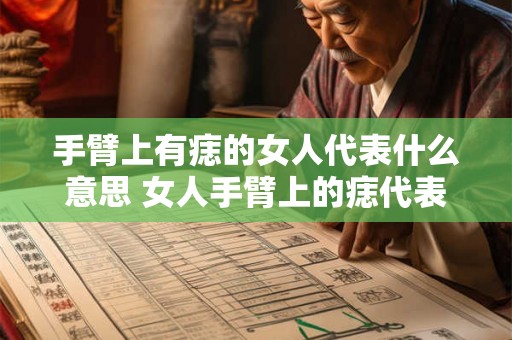 手臂上有痣的女人代表什么意思 女人手臂上的痣代表什么