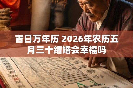 吉日万年历 2026年农历五月三十结婚会幸福吗 吉日万年历 2026年农历五月三十结婚会幸福吗
