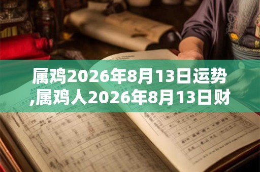 属鸡2026年8月13日运势,属鸡人2026年8月13日财运,生肖鸡2026年8月13日运势 属鸡2026年8月13日运势,属鸡人2026年8月13日财运,生肖鸡2026年8月13日运势