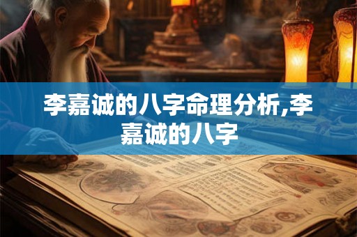 李嘉诚的八字命理分析,李嘉诚的八字
