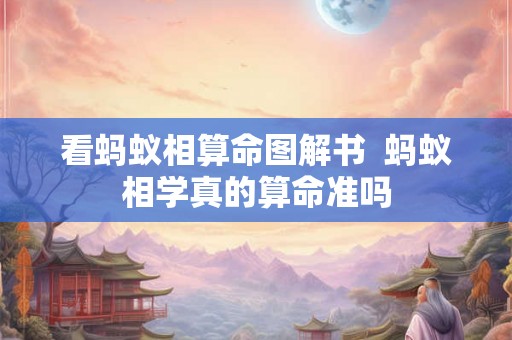 看蚂蚁相算命图解书  蚂蚁相学真的算命准吗
