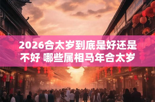 2026合太岁到底是好还是不好 哪些属相马年合太岁