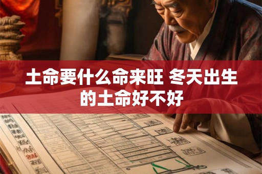 土命要什么命来旺 冬天出生的土命好不好