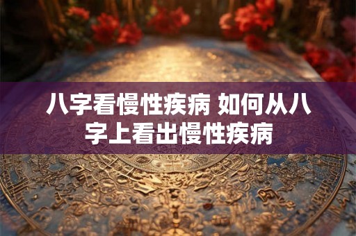 八字看慢性疾病 如何从八字上看出慢性疾病 八字看慢性疾病 如何从八字上看出慢性疾病