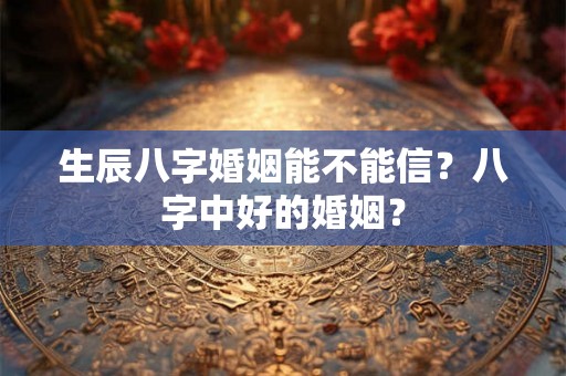 生辰八字婚姻能不能信?八字中好的婚姻? 生辰八字婚姻能不能信?八字中好的婚姻?