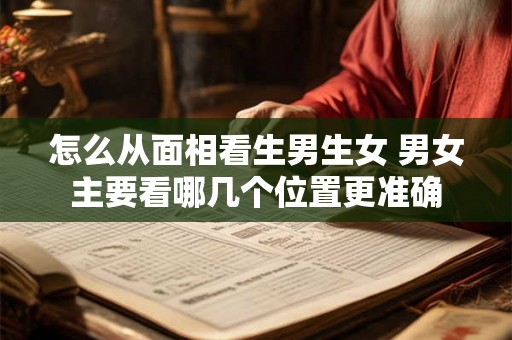 怎么从面相看生男生女 男女主要看哪几个位置更准确