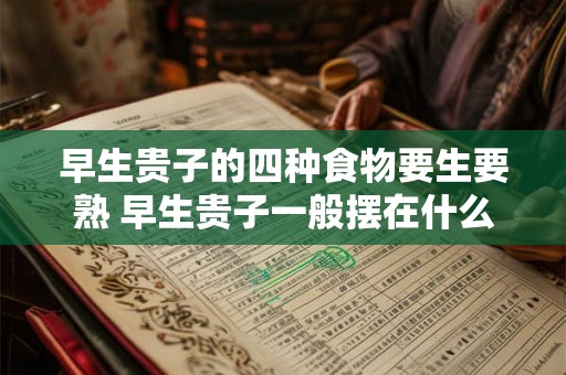 早生贵子的四种食物要生要熟 早生贵子一般摆在什么地方