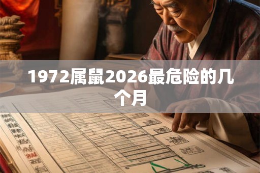 1972属鼠2026最危险的几个月 1972属鼠2026最危险的几个月