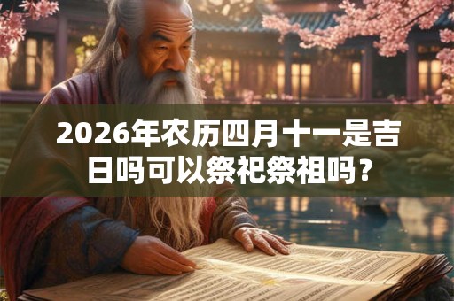 2026年农历四月十一是吉日吗可以祭祀祭祖吗？