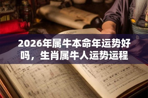 2026年属牛本命年运势好吗，生肖属牛人运势运程