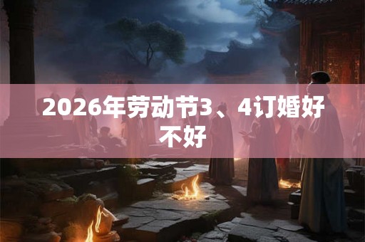 2026年劳动节3、4订婚好不好