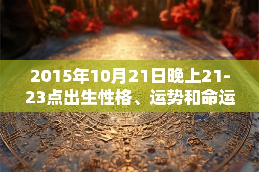 2015年10月21日晚上21-23点出生性格、运势和命运