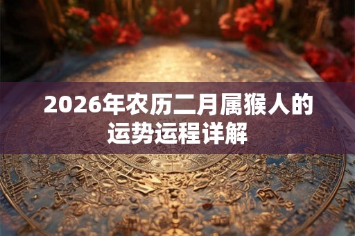 2026年农历二月属猴人的运势运程详解 2026年农历二月属猴人的运势运程详解