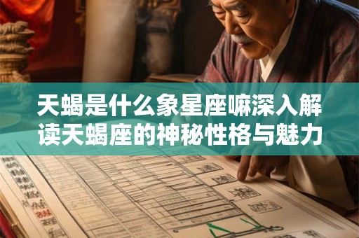天蝎是什么象星座嘛深入解读天蝎座的神秘性格与魅力