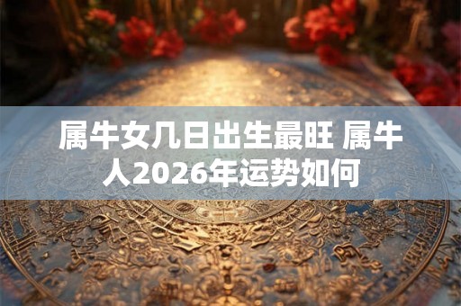 属牛女几日出生最旺 属牛人2026年运势如何 属牛女几日出生最旺 属牛人2026年运势如何
