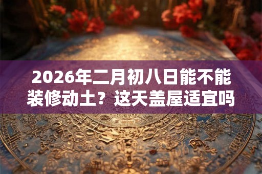 2026年二月初八日能不能装修动土？这天盖屋适宜吗