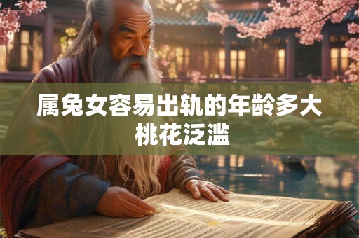 属兔女容易出轨的年龄多大 桃花泛滥