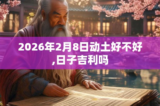 2026年2月8日动土好不好,日子吉利吗