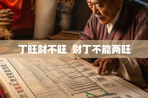 丁旺财不旺  财丁不能两旺