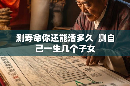 测寿命你还能活多久  测自己一生几个子女