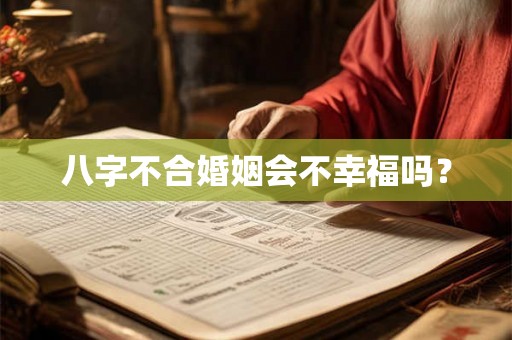 八字不合婚姻会不幸福吗? 八字不合婚姻会不幸福吗?