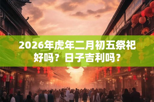 2026年虎年二月初五祭祀好吗？日子吉利吗？