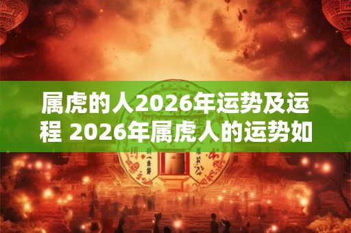 属虎的人2026年运势及运程 2026年属虎人的运势如何