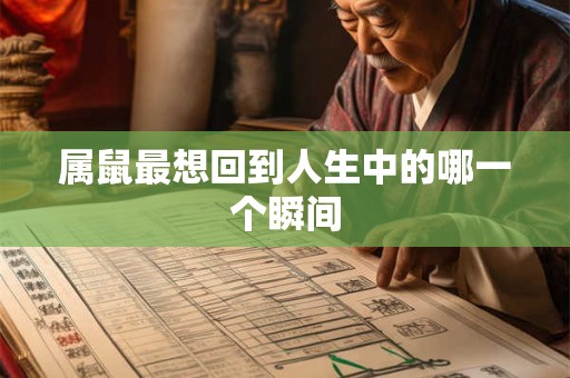 属鼠最想回到人生中的哪一个瞬间 属鼠最想回到人生中的哪一个瞬间