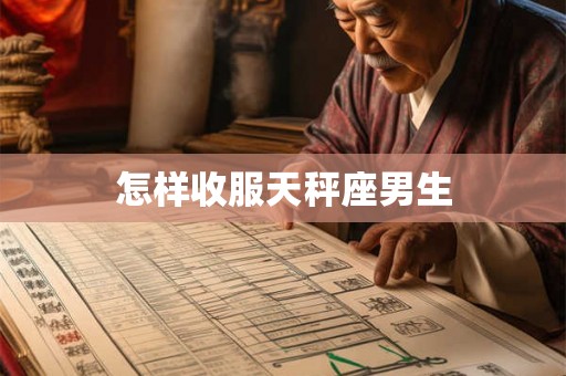 怎样收服天秤座男生