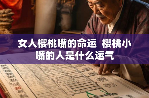 女人樱桃嘴的命运  樱桃小嘴的人是什么运气