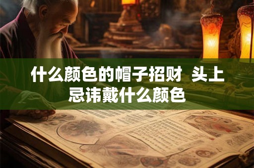 什么颜色的帽子招财  头上忌讳戴什么颜色