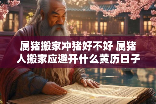 属猪搬家冲猪好不好 属猪人搬家应避开什么黄历日子
