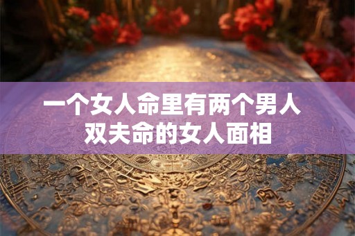 一个女人命里有两个男人  双夫命的女人面相