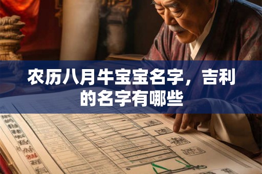 农历八月牛宝宝名字，吉利的名字有哪些