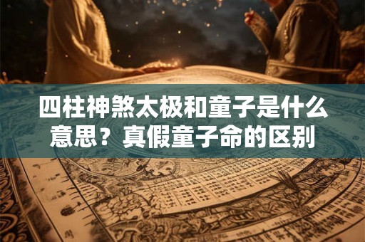 四柱神煞太极和童子是什么意思？真假童子命的区别