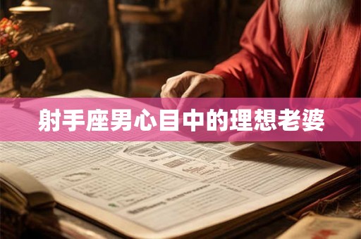 射手座男心目中的理想老婆